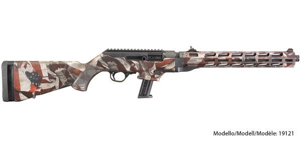 Ruger Halbautomat, PC Carabine American Flag Camo 9x19mm